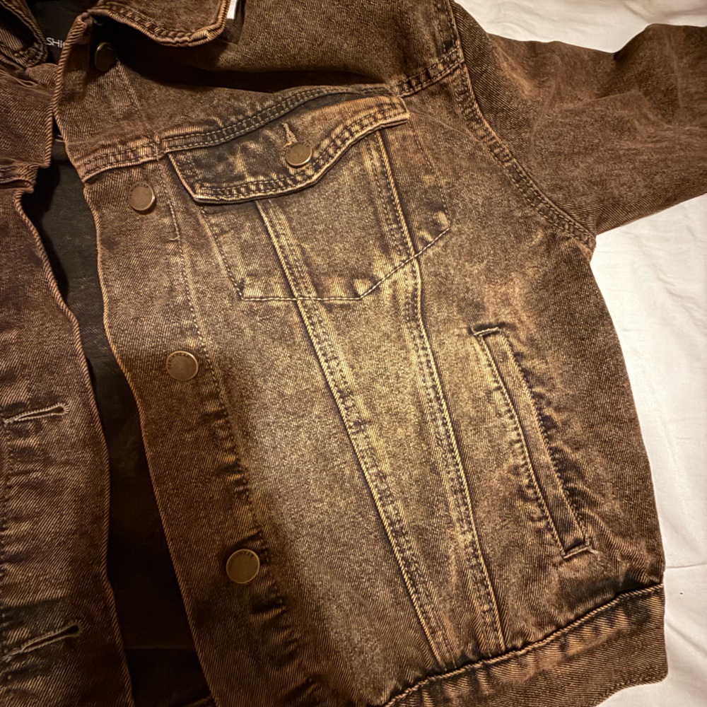 Fashion Nova Brown Jean Jacket - Picture 4 of 8